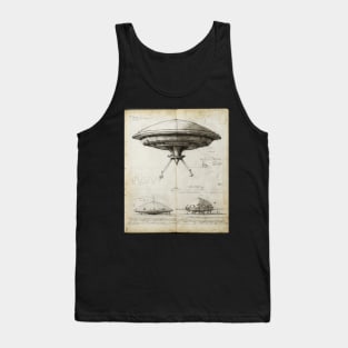 UFO Blueprint Tank Top